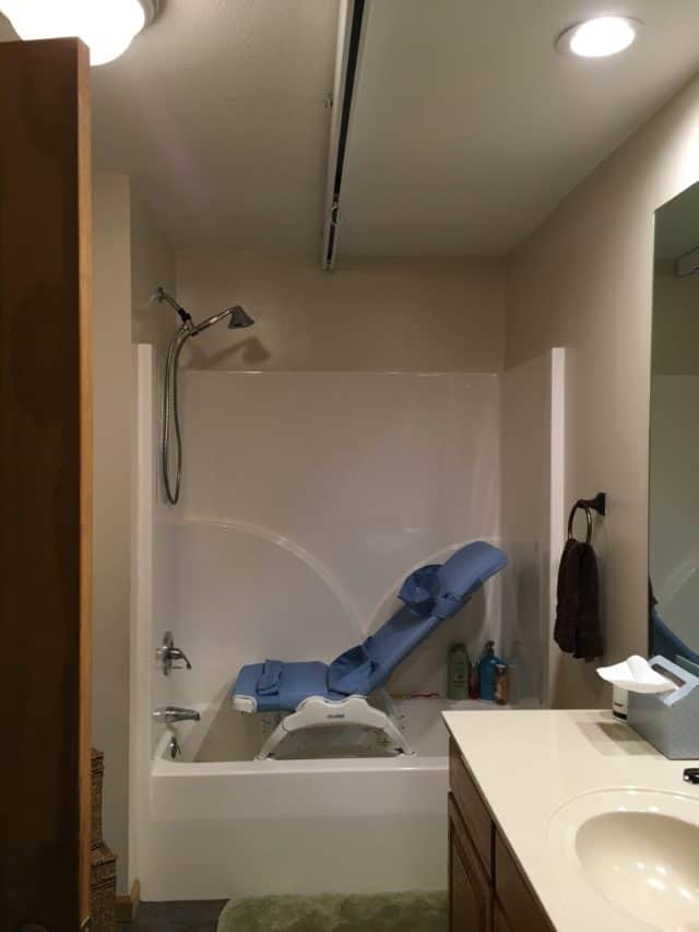 Shower Chair with patient lift Asheville NC NSM